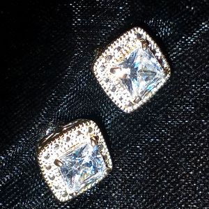 Avon NRQ princess cut earrings